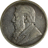 South Africa Silver Johannes Paulus Kruger 1892 Shilling Mintage-129,627 KM#5(2)
