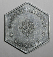 GERMANY Token Warstein (Wfl) State Hospital Warstein Rosettenstern,"100" (18385)