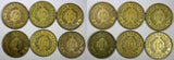 FINLAND LOT OF 12 COINS Aluminum-Bronze 1928-1936 10 Markkaa KM# A32