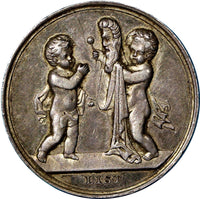 Germany Brandenburg-Prussia,Friedrich Wilhelm III "SIMPLE" Silver Token 25mm(01)