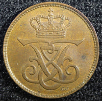 Denmark Frederik VIII Bronze 1907 1 Ore  KEY DATE Ch UNC KM# 804 (23 102)