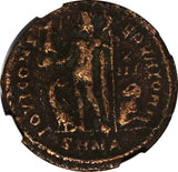 ROMAN Licinius II AS CAESAR AD 317-324 BILLON REDUCED NUMMUS /JUPITER NGC (058)