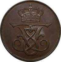 Denmark Frederik VIII Bronze 1907 VBP; GJ  5 Ore aUNC Condition KM# 806 (9755)