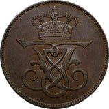 Denmark Frederik VIII Bronze 1907 VBP; GJ  5 Ore aUNC Condition KM# 806 (9755)