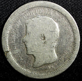 Guatemala Silver 1868 R Real Rafael Carrera Mintage-87, 959 KM# 145  (23 322)