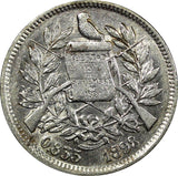 Guatemala Silver 1898  2 Reales 24 mm  KM# 167 (22 654)