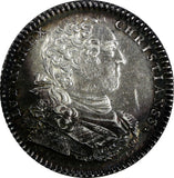 France Louis XV (1715-1774) Silver Token ND (1735) Artillerie et Génie Feu# 1136