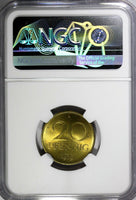Germany-Democratic Republic Brass 1979 A 20 Pfennig NGC MS65 TOP GRADED KM#11(6)