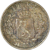 Norway Oscar I Silver 1856 12 Skilling ch.VF Toned KM# 314.2 (21 704)