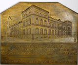 AUSTRIA Medal plaque 1904 by S.Schwartz.25th Technological Trade Museum 86x70 mm