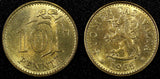 Finland  Aluminum-Bronze 1965 10 Penniä Choice UNC KM# 46 (23 986)