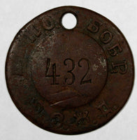 Ukraine Railway Token (ca.1920's) Cherkassy Region Bobrinskoe Smela town  (8592)