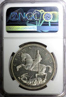 Great Britain Silver Jubilee George V  1935 Crown NGC SP64 Original Box KM# 842