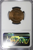 Tunisia Bronze AH1325//1907 A 5 Centimes NGC MS65 BN TOP GRADED KM# 235 (047)