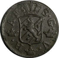 SWEDEN Adolf Frederick 1759 2 Ore,S.M Low Mintage:352,000 SCARCE KM#461(15 062)
