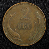 Denmark Christian IX Bronze 1906 VBP 2 Ore Last Year Type  KM# 793.2 (453)
