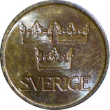 SWEDEN Bronze Gustaf VI  1972-U 5 Ore  BU  KM#845