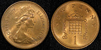Great Britain Elizabeth II Bronze 1977 1 New Penny UNC KM# 915 (22 707)