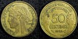 FRANCE Aluminum-Bronze 1932 50 Centimes KM# 894.1 (23 604)