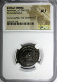 Roman Empire Maximian,AD 286-310 BI Aurelianianus/Victory From Jupiter NGC AU(4)