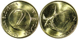 Slovenia  1998 2 Tolarja A barn swallow UNC-BU KM#5 RANDOM PICK (1 Coin)