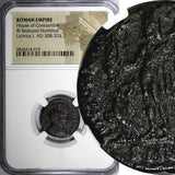 ROMAN Licinius I AS CAESAR AD 308-324 BI REDUCED NUMMUS /JUPITER ZEUS NGC (019)