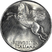 Italy Aluminium 1950 R 10 Lire Pegasus UNC Condition KM# 90 (20 363)