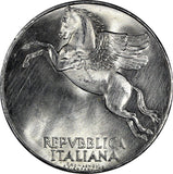 Italy Aluminium 1950 R 10 Lire Pegasus UNC Condition KM# 90 (20 363)
