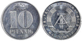 Germany - Democratic Republic 1963 A 10 Pfennig 1st Year ch.UNC SCARCE KM#10 (9)