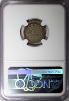 Tunisia Ali III Silver 1309(1891) A 50 Centimes 1st Year Type NGC AU53 KM#223(3)