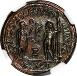 Roman Empire Maximian,AD 286-310 BI Aurelianianus/Victory From Jupiter NGC AU(9)