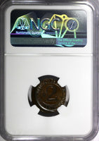 Germany-Weimar Bronze 1924 D 2 Rentenpfennig NGC MINT ERROR MS63 BN KM#31 (236)