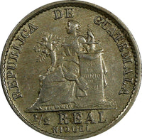 Guatemala Copper-Nickel 1901 1/2 Real KM# 176 (18 670)