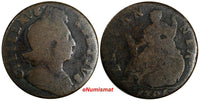 Great Britain William III Copper 1701 1/2 Penny ERROR "BRITANNIA"RARE KM# 503(8)