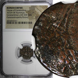 Roman Constantinian AD 330-340 AE3/4 NUMMUS NGC Rev.Constantinopolis/Victory (1)