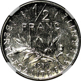 France Nickel 1989 1/2 Franc NGC MS64 TOP GRADED BY NGC KM# 931.1 (042)