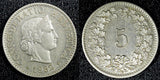 SWITZERLAND Nickel 1932 5 Rappen 1st Year Type UNC Toned KM# 26b (23 368)