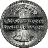 Germany - Weimar Republic Aluminium 1921 E 50 Pfennig Unc KM# 27 (18 221)