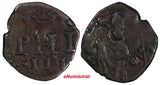Italian States Milan Philip III (1598-1621) Billon Trillina MIR-354 (451)