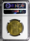Denmark Frederik IX Aluminum-Bronze 1952 N S 2 Kroner NGC MS64 31mm KM# 838.1(6)