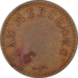 Guatemala Copper Nd (c.1890) Finca Las Mercedes V I J Token 20 mm Clark-237