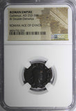 ROMAN.Gallienus AD 253-268  BI Double-Denarius / Rev. Capricorn ZODIAC NGC (024)