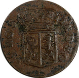 Netherlands GELDERLAND Copper 1754 Duit Scarce Type KM# 88 (17 483)