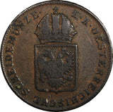 Austria Francis I Copper 1816 A 1 Kreuzer Vienna Mint 26.6 mm KM# 2113 (20 501)