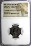 Roman Maximian,AD286-310 AE Post-Ref.Radiate / Victory From Jupiter NGC (013)