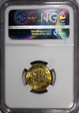 Jamaica George VI Nickel-Brass 1945 1 Farthing NGC MS64 Mintage-480,000 KM#30(1)