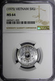 Viet Nam STATE OF SOUTH VIET NAM 1975 5 Xu NGC MS64 KM# A10 (025)