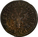 RUSSIA PETER I Copper 1705 Denga, 1/2 Kopek 3,71 g. Kadashevsky KM# 116 (18 518)
