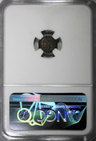 MEXICO Silver 1842 DO LR 1/4 Real Quarto NGC VF25 Durango Mint SCARCE KM# 368.2