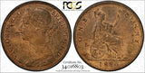 Great Britain Victoria Bronze 1886 1 Penny PCGS MS63 RB Light Toned KM# 755 (3)